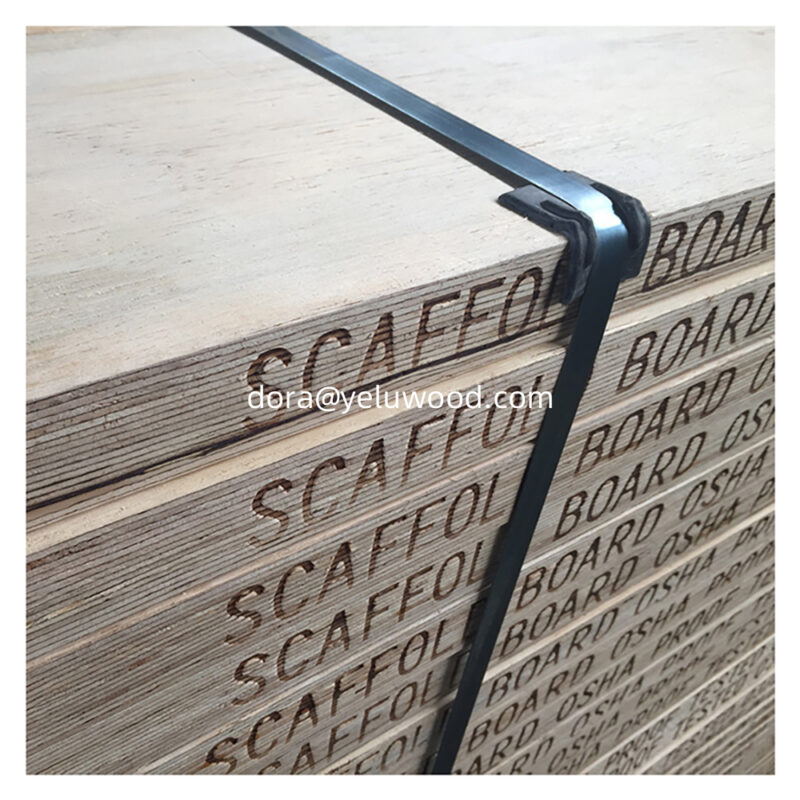 Structural LVL Scaffold Board, China Factory, Q235 Steel Pine Beam, 4.5mm-23mm